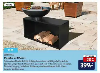 Aldi Süd Buschbeck Plancha-grill Giant Angebot