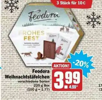 dodenhof Feodora Weihnachtstäfelchen Angebot