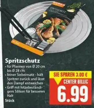 E-Center Edeka Spritzschutz Angebot