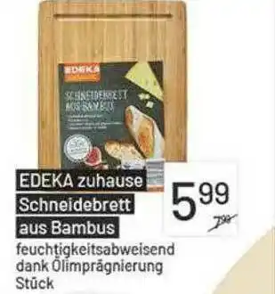 E-Center Edeka Zuhause Schneidebrett Aus Bambus Angebot