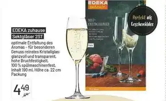 E-Center Edeka Zuhause Sektgläser 2st Angebot