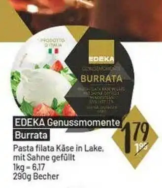 E-Center Edeka Genussmomente Burrata Angebot