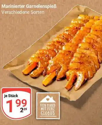 Globus Marinierter Garnelenspieẞ Angebot