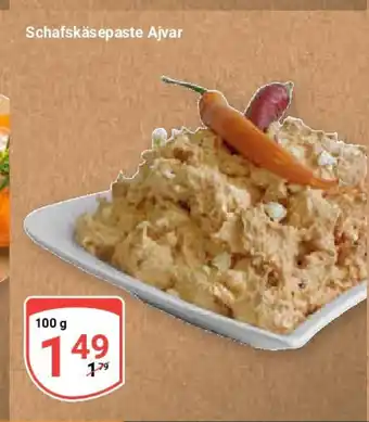 Globus Schafskäsepaste Ajvar Angebot