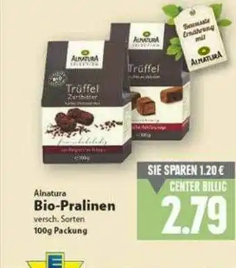 E-Center Alnatura Bio-pralinen Angebot