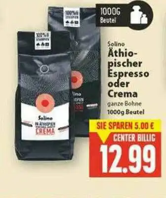 E-Center Solino äthiopischer Espresso Oder Crema Angebot