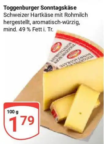 Globus Toggenburger Sonntagskäse Angebot
