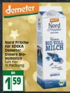 Edeka Nord Frische Für Edeka Demeter Unsere Bio Vollmilch Angebot