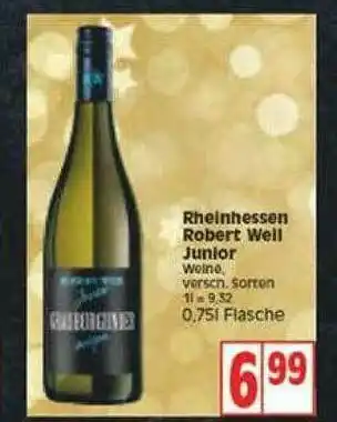 Edeka Rheinhessen Robert Weil Junior Angebot