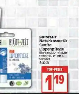 Edeka Blütezeit Naturkosmetik Sanfte Lippenpflege Angebot