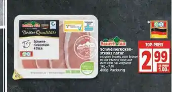 Edeka Bauern Gut Schweinerückensteaks Natur Angebot