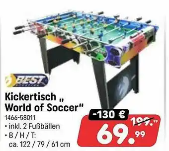 Spiele Max Best Kickertisch „world Of Soccer“ Angebot