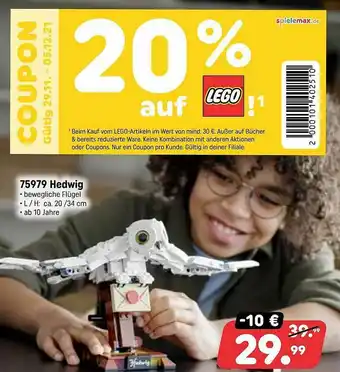 Spiele Max 75979 Hedwig Lego Angebot