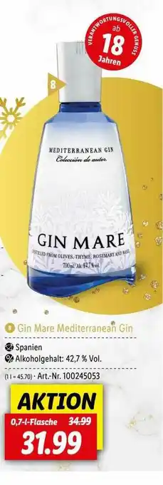 Lidl Gin Mare Mediterranean Gin Angebot