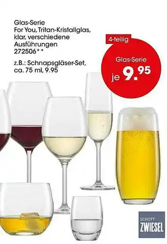 Möbel Martin Glas-serie For You Zwiesel Angebot