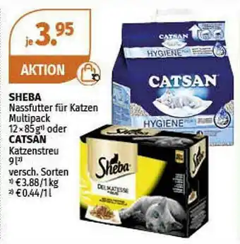 Müller Sheba Nassfutter Für Katzen Multipack Oder Catsan Angebot