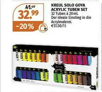 Müller Kreul Solo Goya Acrylic Tuben Set Angebot