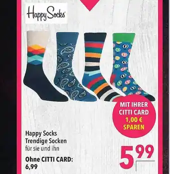 CITTI Markt Happy Socks Trendige Socken Angebot