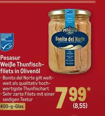 METRO Pesasur weiße thunfischfilets Angebot