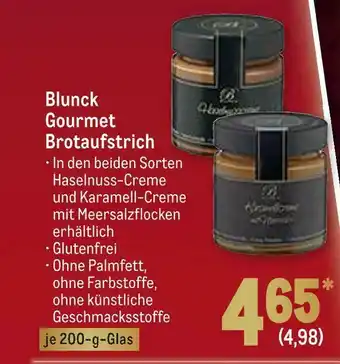 METRO Blunck gourmet brotaufstrich Angebot