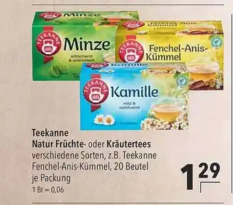 CITTI Markt Teekanne Natur Früchte-oder Kräutertees Angebot