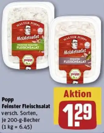 REWE Popp Feinster Fleischsalat Angebot