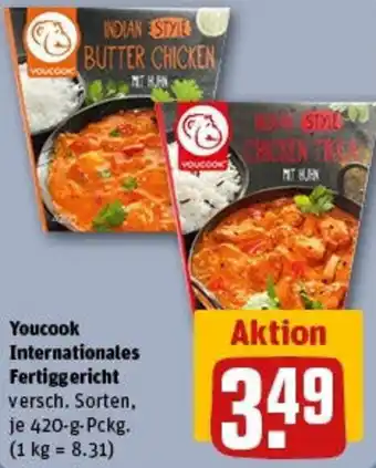 REWE Youcook Internationales Fertiggericht Angebot
