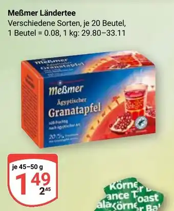 Globus Meẞmer Ländertee Angebot