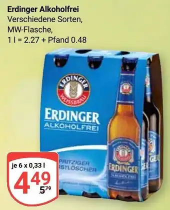 Globus Erdinger Alkoholfrei Angebot