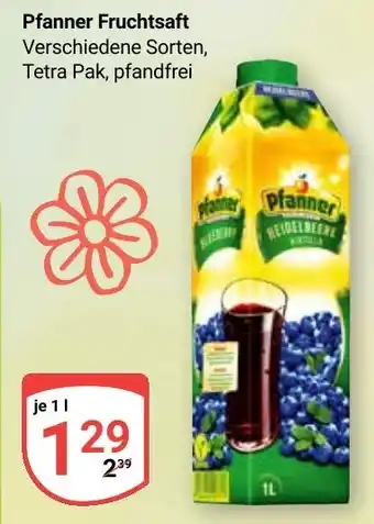 Globus Pfanner Fruchtsaft Angebot