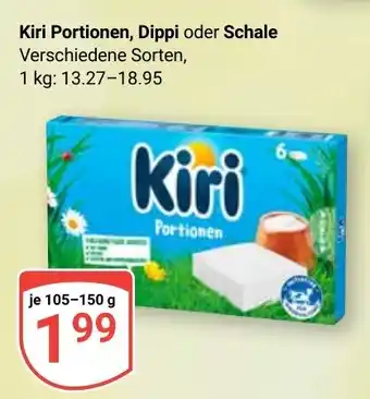 Globus Kiri Portionen, Dippi oder Schale Angebot