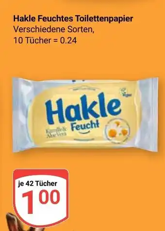 Globus Hakle Feuchtes Toilettenpapier Angebot