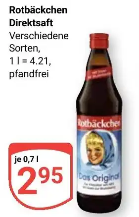 Globus Rotbäckchen Direktsaft Angebot
