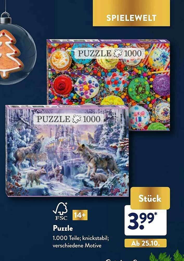 Puzzle Angebot bei Aldi Nord