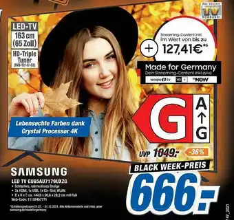 Expert Samsung Led Tv Gu65au7179uxzg Angebot