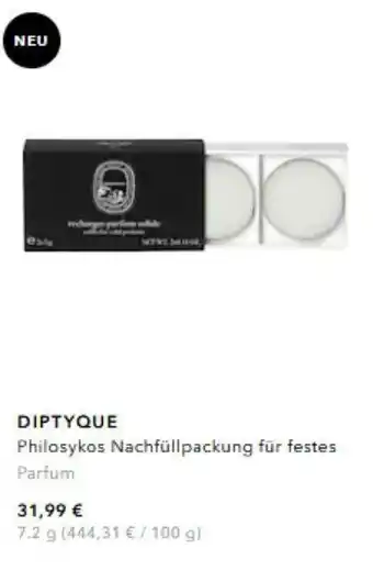 Douglas Diptyque Philosykos Nachfüllpackung für festes Parfum 7.2g Angebot