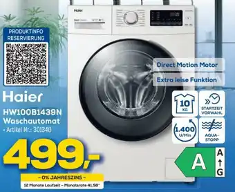 Euronics Haier HW100B1439N Waschautomat Angebot