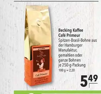 CITTI Markt Becking Kaffee Cafe Primeur Angebot