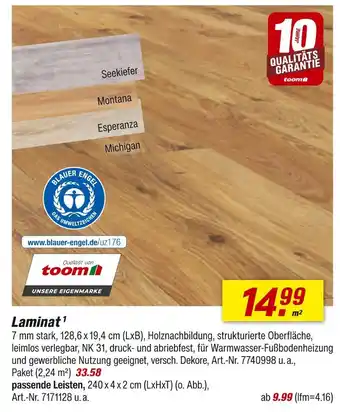 toom Baumarkt Toom laminat Angebot