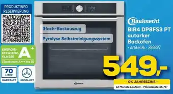 Euronics Bauknecht BIR4 DP8FS3 PT autarker Backofen Angebot