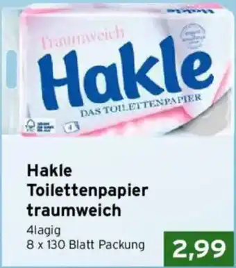 CAP Markt Hakle Toilettenpapier traumweich Angebot