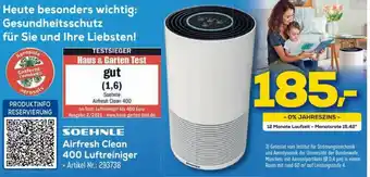 Euronics Soehnle Airfresh Clean 400 Luftreiniger Angebot