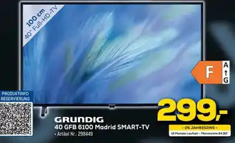 Euronics Grundig 40 GFB 6100 Madrid Smart TV Angebot