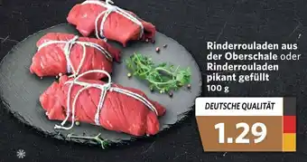 Combi Rinderrouladen aus der Oberschale oder Rinderrouladen pikant gefüllt 100g Angebot