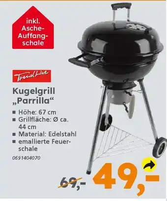 Globus Baumarkt TrendLine Kugelgrill „Parrilla“ Angebot