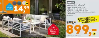 Globus Baumarkt PRIMASTER Lounge-Set „,Kreta" Angebot