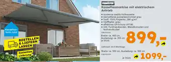 Globus Baumarkt PRIMASTER Kassettenmarkise mit elektrischem Antrieb Angebot