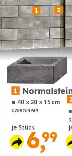 Globus Baumarkt Normalstein Angebot