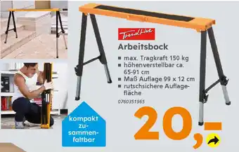 Globus Baumarkt TrendLine Arbeitsbock Angebot