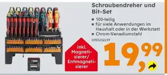 Globus Baumarkt Schraubendreher und Bit-Set Angebot
